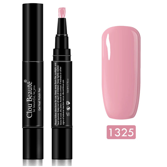 Gel Nail Polish Pen Pure Color Base Top Need UV Nail Manicure Varnish Hybrid Soak off Gel Lacquer Lucky Nail Paint